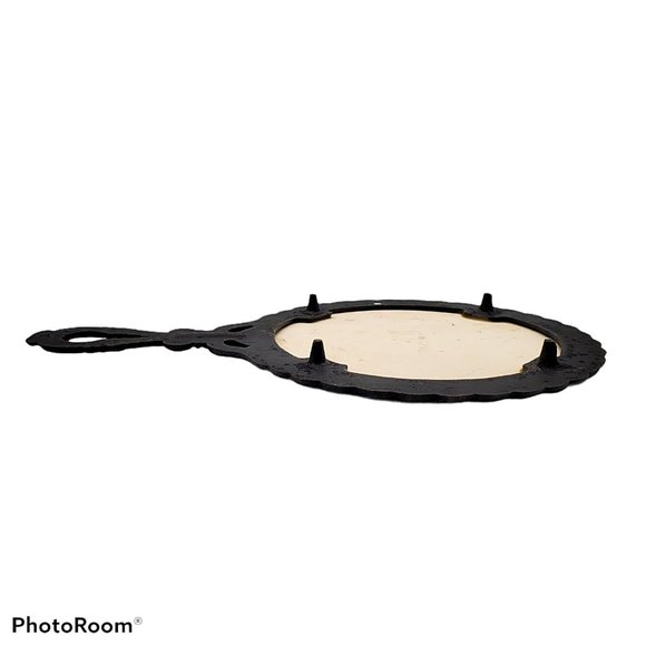 Mid-State Trivet Lees Kitchen Cast Iron Porcelain Tile Hot Plate Vintage Sweden - Picture 3 of 4